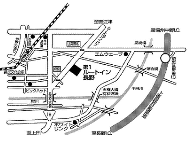 Hotel Route-Inn Dai-Ichi Наґано Екстер'єр фото